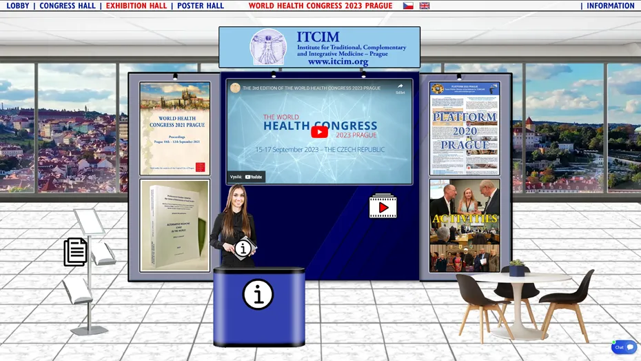 Virtuální výstavní stánek - Mezinárodní kongres zdraví 2023 Praha